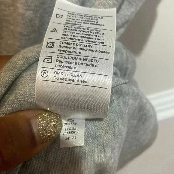 NWT Vince Mock Neck Top in H Stone Grey Sz M - Picture 6 of 9